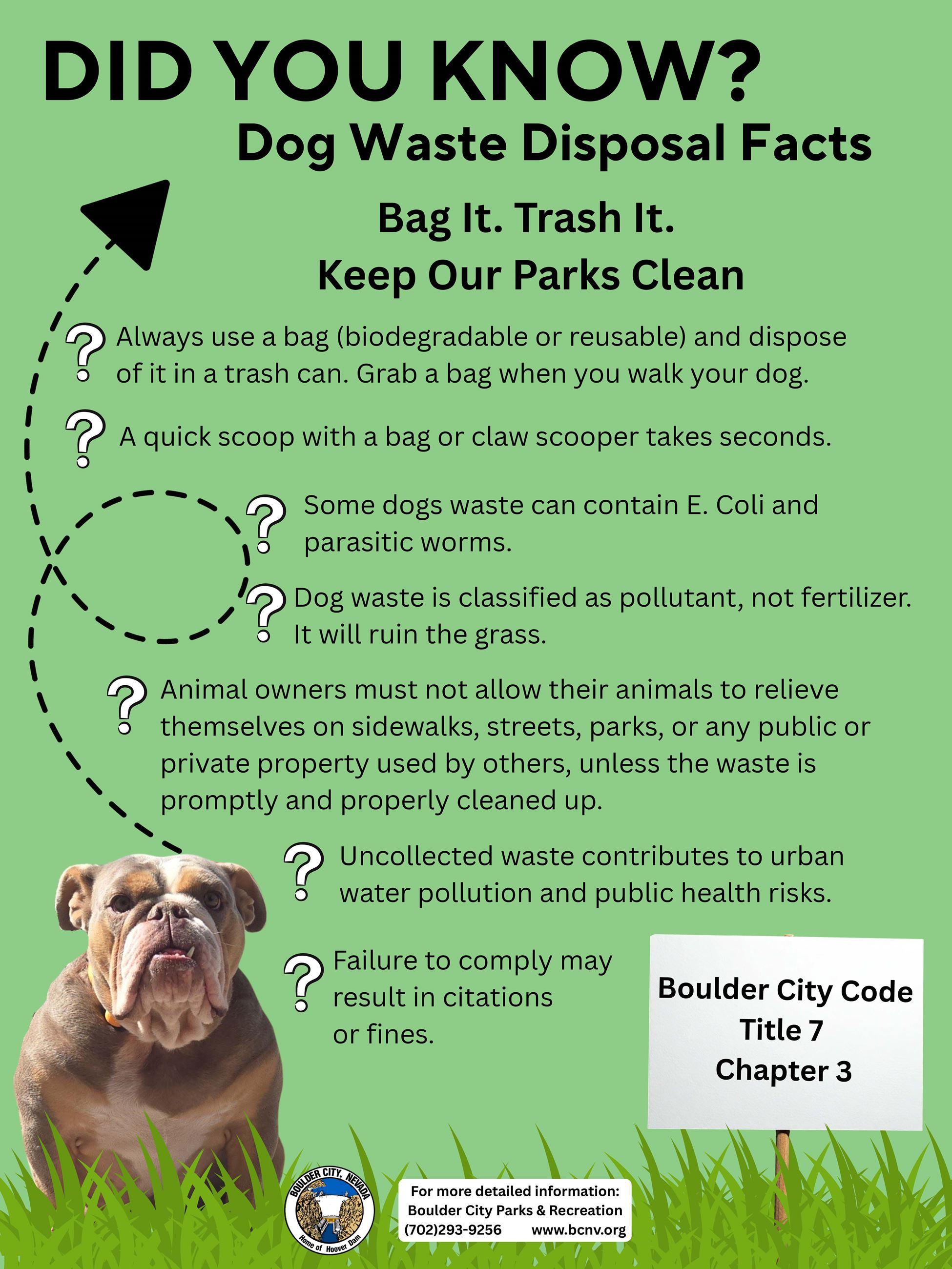 Bag IT. Trash It. Dog Waste Flyer Bag IT. Trash It. Dog Waste Flyer